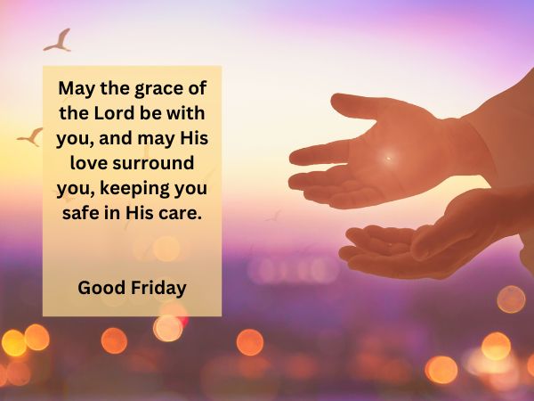 Good Friday Image with message