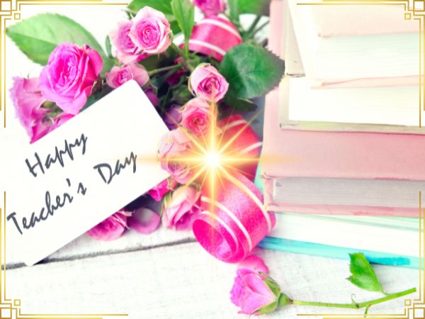 Happy teachers day card