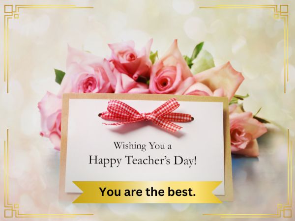 Happy teachers day card